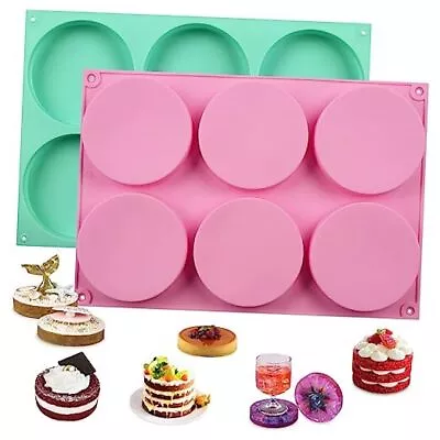  2 Pcs Silicone Muffin Top Pans For Baking 4 Inch Non-Stick Round Baking  • $20.25