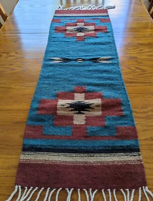 Mexican Zapotec Wool Table Runner • $30