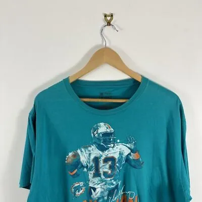 Men’s Vintage NFL Fanatics X Dan Marino Miami Dolphins Blue 2XL T-Shirt • £15