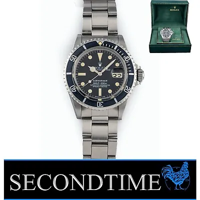 Rolex Vintage Submariner Date 1680 Creamy Smooth Dial Stainless Steel 1980 • $13950