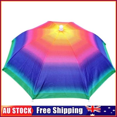 $9.49 • Buy Fishing Umbrella Hat Foldable Outdoor Sun Shade Waterproof Cap (Multi)