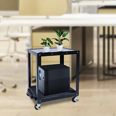 AV Cart Media Cart With Power Strip Monitor Projector Holder Shelves For Office • $85.50