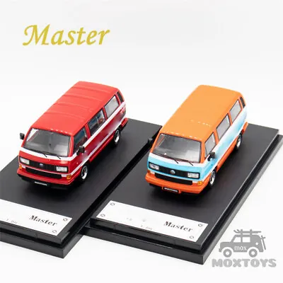 Master 1:64 Type 2 T3 VAN Carrera Bus B32  Team/Red Diecast Model Car • $23.79