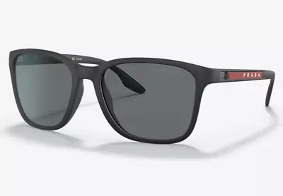 PRADA LINEA ROSSA PS 02WS DG002G Black Rubber 57mm Polarized - RETAIL $301 • $98.33