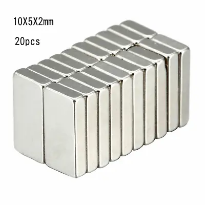 20 X Neodymium Rectangular Magnets Super Strong Rare Earth Block NdFeb N52 Grade • $4.29
