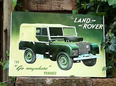 Vintage Land Rover Metal Sign. Approx 12'' X 8'' • £8