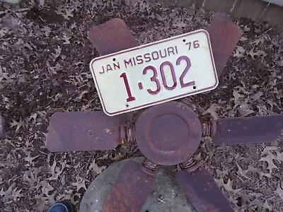 1976 Missouri License Plate # 1302 • $22.50