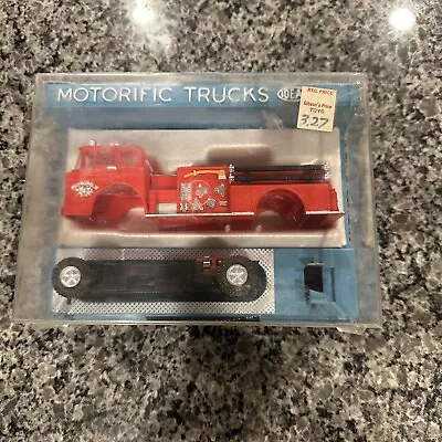 VINtAGE 1960'S IDEAL MOTORIFIC FIRE ENGINE PATROL PUMPER TRUCK SLOT Ford Case • $19.95