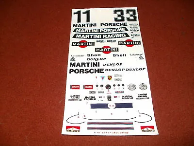 Tamiya Decals 1/12 Martini Porsche 935 Turbo Rsr • £7