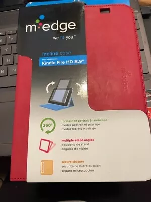 M-Edge Trip 360 Case Kindle Fire HD 8.9  Red / Gray Brand A91-IN-MF-R • $7.40