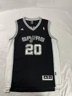 Adidas Mens 2XL Authentics Manu Ginobli Stitched Spurs Basketball Jersey Stained • $60