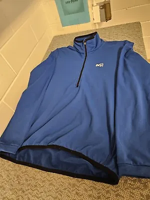 Millet Jacket Mens Medium Blue Quarter-Zip Jacket Breathable  • $24.43