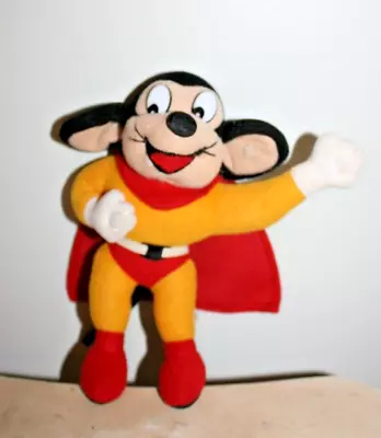 Vintage 1997 Mighty Mouse Cartoon Stuffed Plush Toy Doll Terrytoons Viacom 7.5” • $12.95