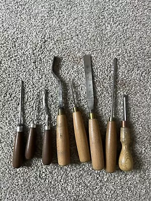 8 Unbranded Carving Tools Lino & Wood Cutting Tools For Print Making • £9.99