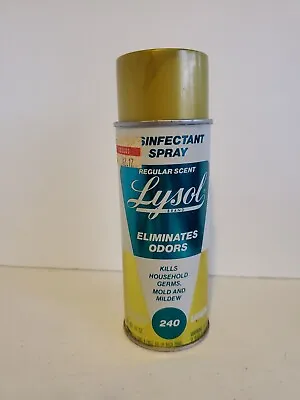 Vintage Gold Lysol Spray Can 12 Oz. Fresh Scent Near Full Works Prop Display • $49
