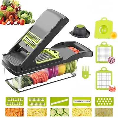 Vegetable Chopper Onion Chopper Dicer Peeler Food Chopper Slicer With Container • $18.98