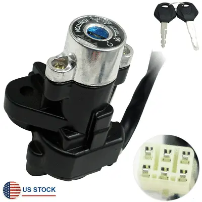 Motorcycle Ignition Key Switch Lock Set For Pit Dirt Bike ATV Scooter Universal • $29.87