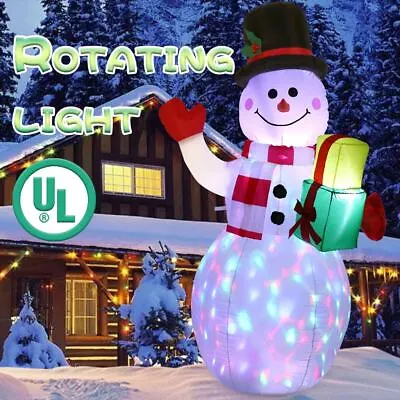 5ft Christmas Inflatable LED Light Up Snowman Xmas Airblown Holiday Decoration • $69.49