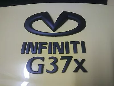 INFINITI G37x BLACK LETTERING EMBLEMS WITH LOGO • $44.25