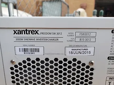 Xantrex 3012 Freedom SW 12V DC To 120V AC 3000W SCP Controller & AGS Panels • $1500