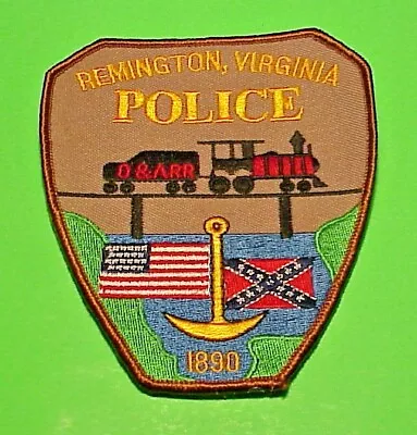 Remington  Virginia ( Train ) ( Flag Brown Border ) 4 3/4  Police  Free Shipping • $7