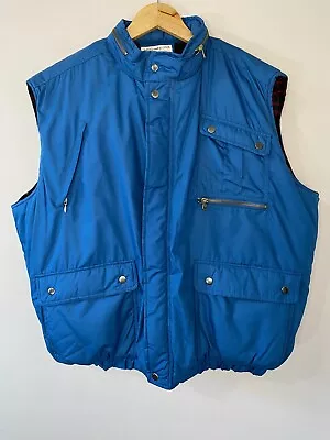 2X BIG Vintage John Paul Goebel Cold Weather Vest Flannel Lined Jacket Zip Hood • $39.99