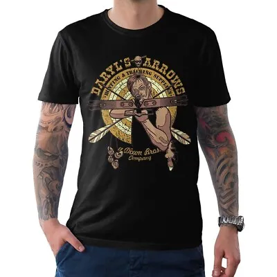 Daryl Dixon The Walking Dead Short Sleeve T-Shirt Black NQ43584 • $20.99