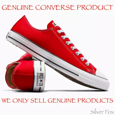 Genuine Converse Chuck Taylor All Star Ox Low Lo Top Red Shoes Sneakers Runners • $49.95