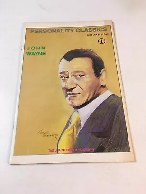 Personality Classics #1 John Wayne 1991 Personality Classics Vf/nm • $4.95