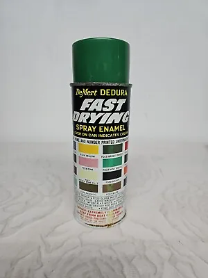 Vintage DeMert Dedura FD15 Bright Green Spray Can Empty • $29.99