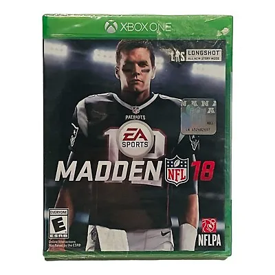Madden NFL 18 Tom Brady  (Microsoft Xbox One 2017) Video Game • $8.99
