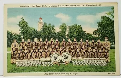 Mooseheart Ill BOY SCOUT DRUM And BUGLE CORPS 1941 To Titusville Pa Postcard I20 • $19.95