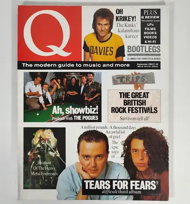 Q Magazine - September 1989 - Issue 36 • £2.99