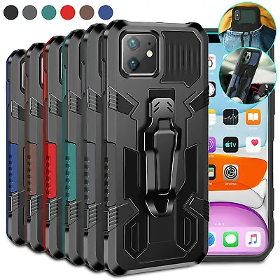 $11.16 • Buy Shockproof Hybrid Armor Clip Case For IPhone 13 12 Pro Max 11 XS XR 8 7 Plus SE