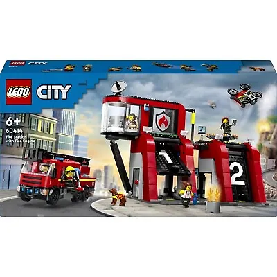 LEGO 60414 City Fire Station With Fire Engine (Brand New Sealed) • $96.66