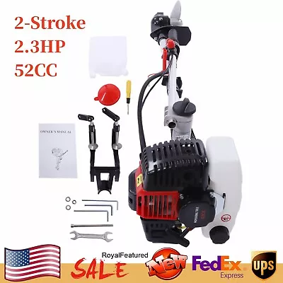 2.3HP Outboard Motor Fishing Boat Engine 2-Stroke W/Air Cooling System 52CC • $159