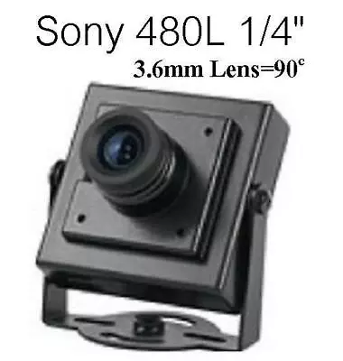 GC-231 480L Sony 1/4  HD 2MP 3.6mm Mini-box Pinhole Spy CCTV BNC Camera • $14.48