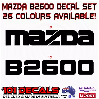 30cm Graphic Decal Sticker Set For MAZDA B2600 Ute Traypanel. 26 Colours Avail. • $14.95