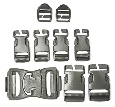 Replacement No Sewing Mil-Spec Backpack Quick Attach Buckle Set Snap Clips • $31.82