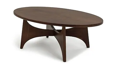 Habitat Mid Century Round Coffee Table - Brown • £134.99