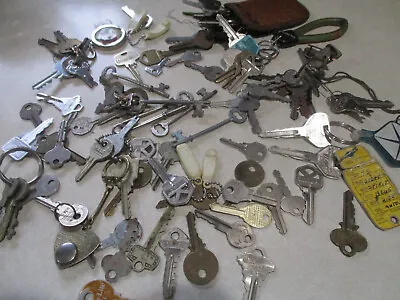 Antique Vtg 1.5# Skeleton Brass Mixed Keys Cabinet Door Junk Drawer Lot/Car/Lock • $39.99