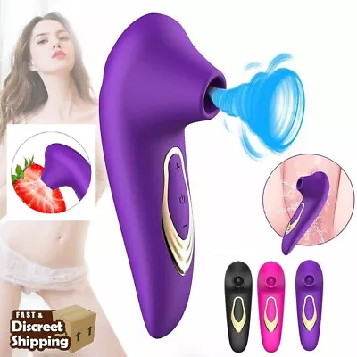 Sucking Vibrator Clit Sucker Dildo Women G-spot Massager Sex Toys For Women OZ • $28.95