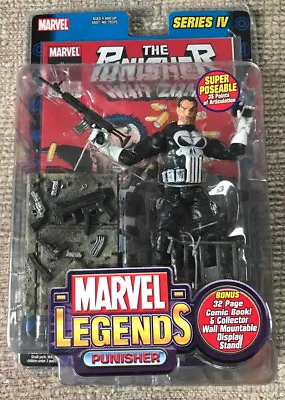 Vintage Marvel Legends: Series Iv Punisher 6  Action Figure Toy Biz 2003 • $39.99