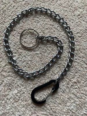 £4.65 • Buy Wallet Chain 18” * Biker Gothic Punk Hipster EDC Black Carabiner * Large Keyring