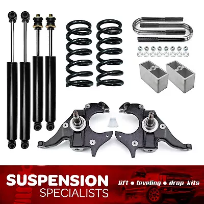 4  Full Drop Lowering Kit For 1982-2004 Chevy S10 V6 2WD W/ Spindles And Shocks • $629.95