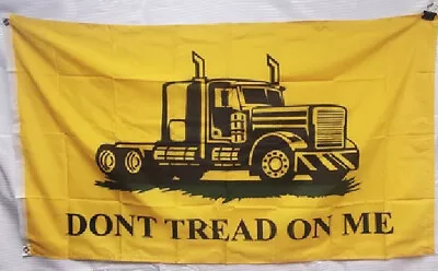 3x5 Usa Mack Truck Big Rig Don't Tread On Me Yellow R2 Flag Banner Grommets 100d • $9.88