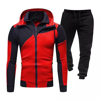 Men's Tracksuit Set Camouflage Sweatshirt Jogger Sweatpants Solid Brocade Tuxedo • $38.75