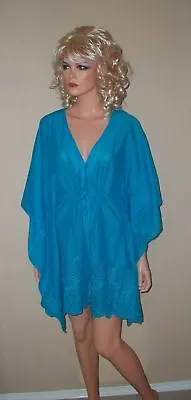  Victoria Secret Moda Waterfall Eyelet Caftan M • $49.99