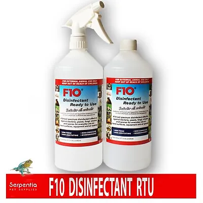 F10 Disinfectant Ready To Use Sprays & Refills | Safe For All Animals | 1000ml • £18.99