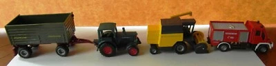 £12.50 • Buy Siku Tractor. Trailer, Combine Harvester & Mercedes Fire Unimog.  Scale  1:87